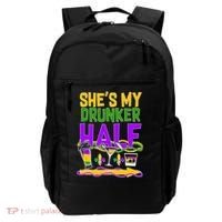 Mardi Gras She's My Drunker Half Backpack thumb 0