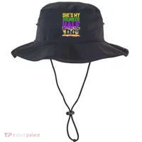 Mardi Gras She's My Drunker Half Bucket Hat thumb 0