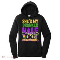 Mardi Gras She's My Drunker Half Women's Hoodie thumb 0