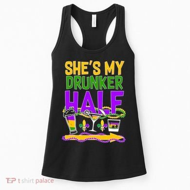 Mardi Gras She's My Drunker Half Women's Tank Top