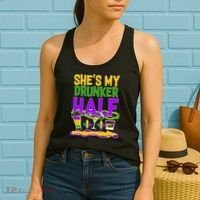 Mardi Gras She's My Drunker Half Women's Tank Top thumb 2