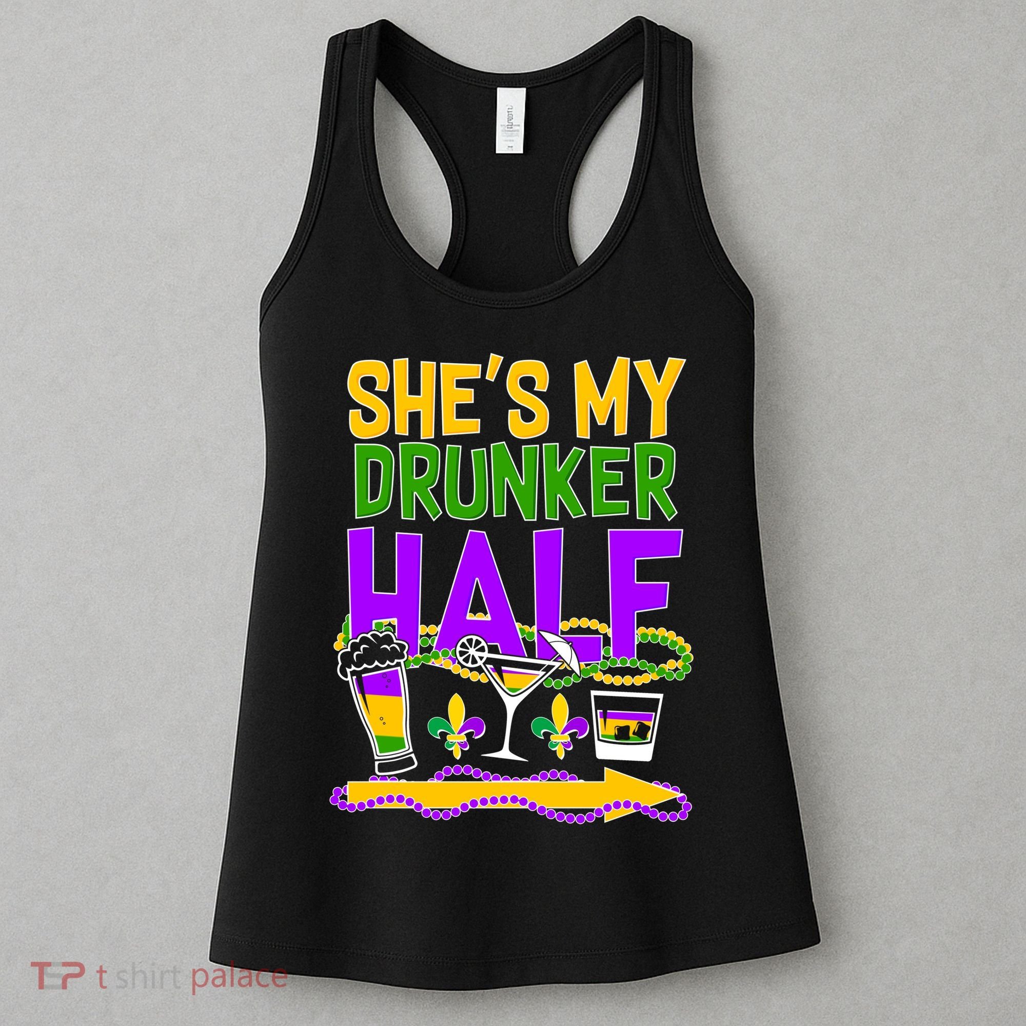 Mardi Gras She's My Drunker Half Women's Tank Top