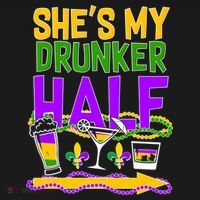 Mardi Gras She's My Drunker Half Women's Tank Top thumb 5