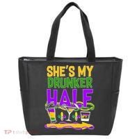 Mardi Gras She's My Drunker Half Tote Bag thumb 0