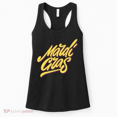 Mardi Gras Simple Style Women's Tank Top