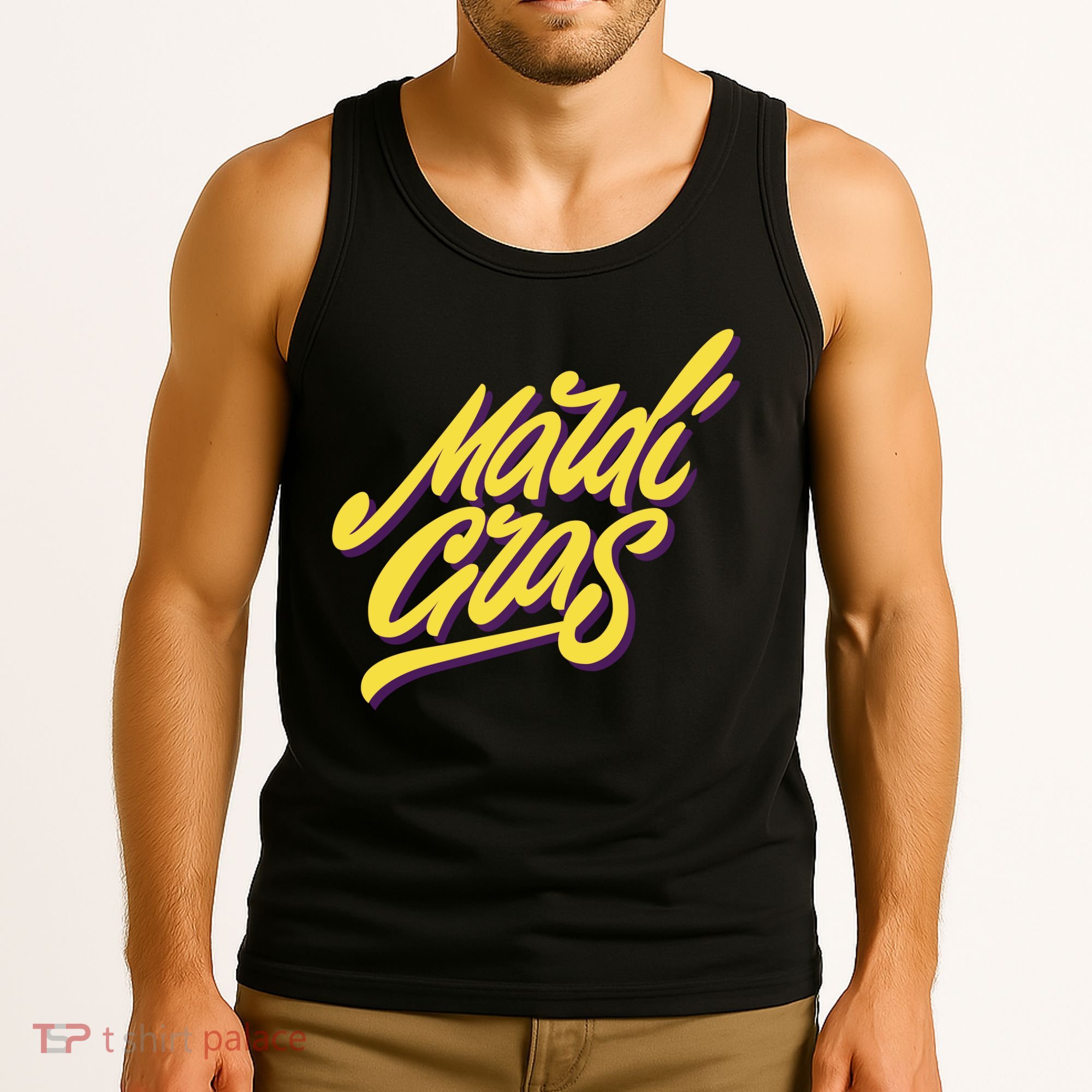 Mardi Gras Simple Style Tank Top
