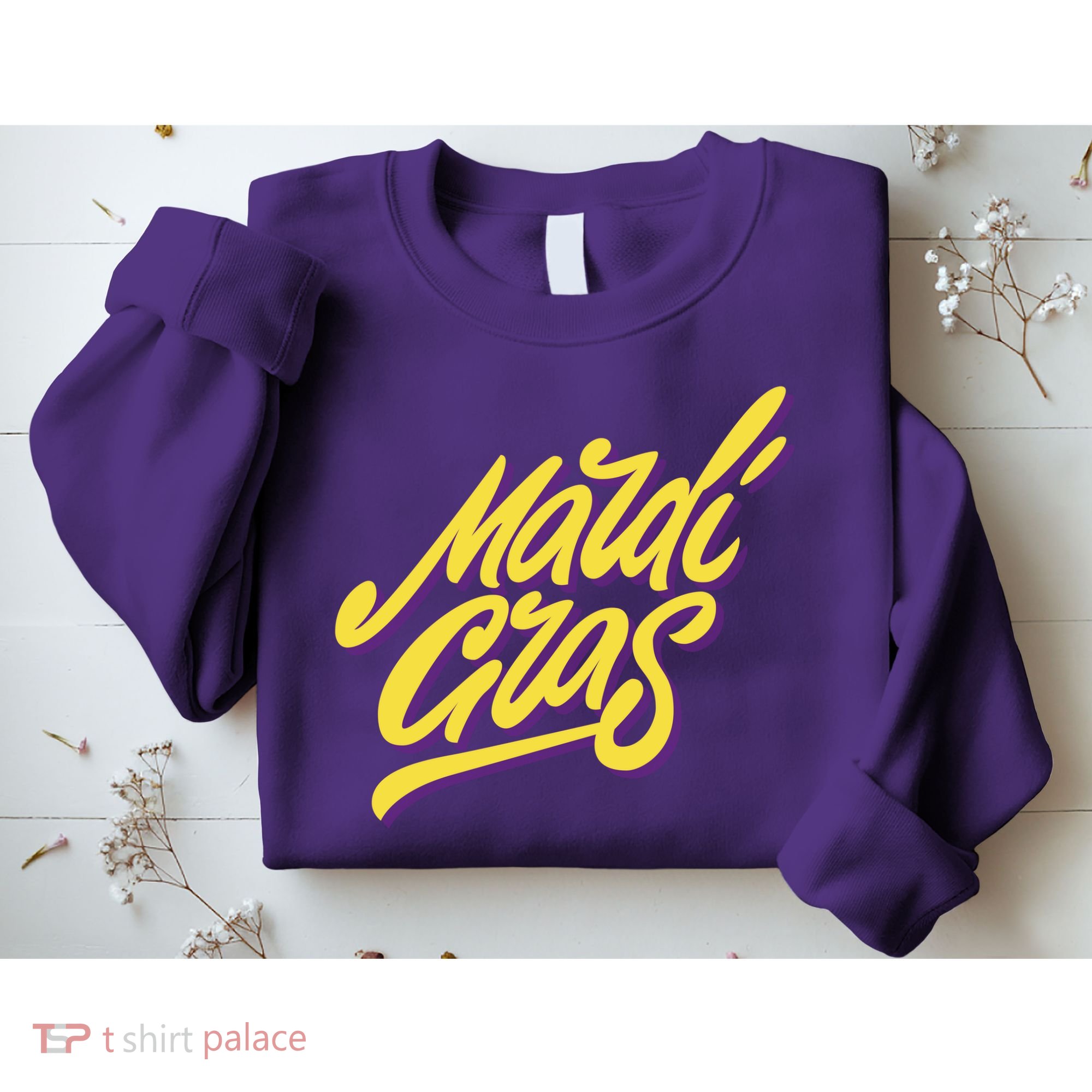 Mardi Gras Simple Style Sweatshirt