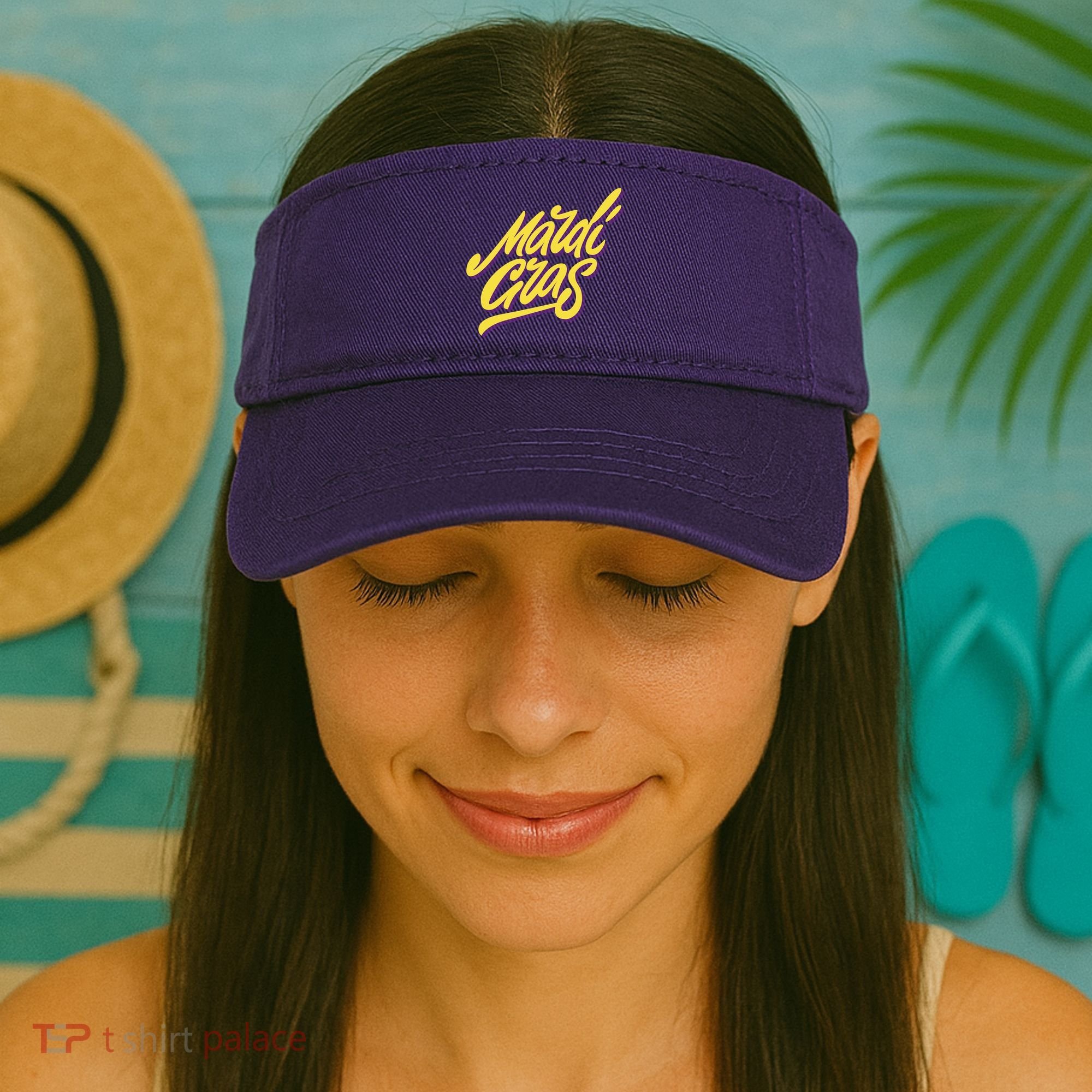 Mardi Gras Simple Style Visor