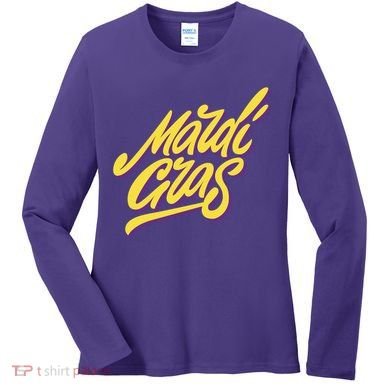 Mardi Gras Simple Style Women's Long Sleeve Shirt