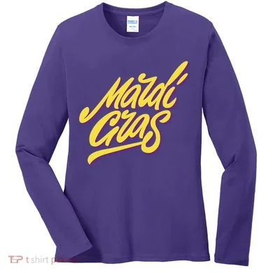 Mardi Gras Simple Style Women's Long Sleeve Shirt