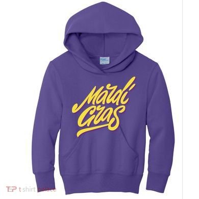 Mardi Gras Simple Style Kids Hoodie