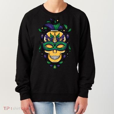 Mardi Gras Skull Mask  Women's Sweatshirt