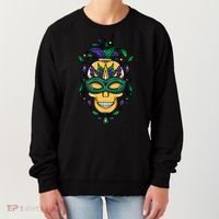 Mardi Gras Skull Mask  Women's Sweatshirt thumb 0