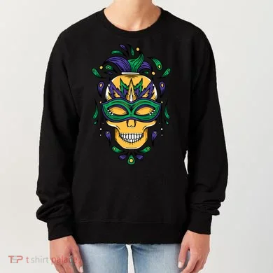 Mardi Gras Skull Mask  Women's Sweatshirt