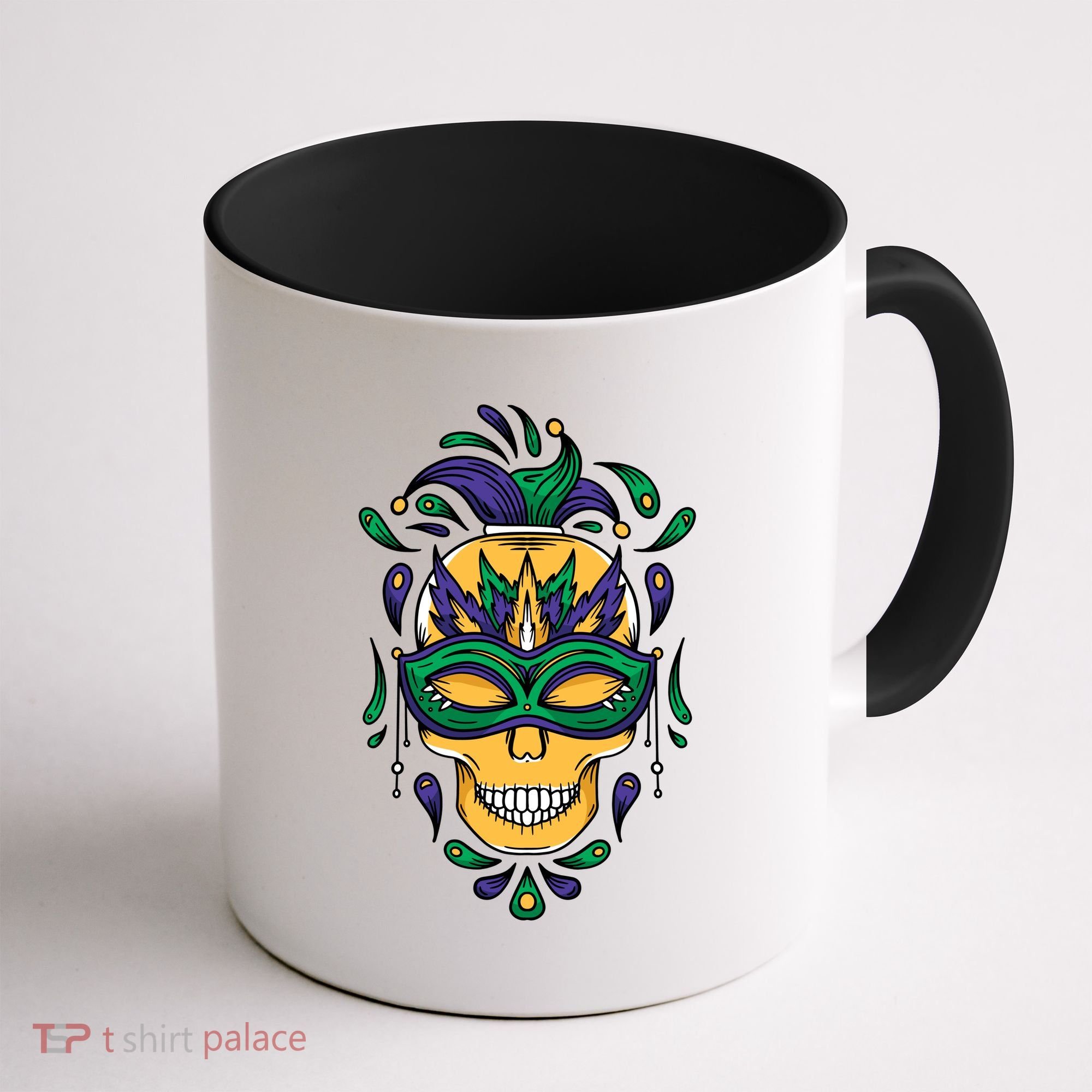 Mardi Gras Skull Mask  Coffee Mug