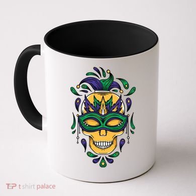 Mardi Gras Skull Mask  Coffee Mug