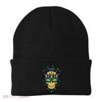 Mardi Gras Skull Mask  Beanie thumb 0