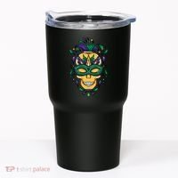 Mardi Gras Skull Mask  Tumbler thumb 0