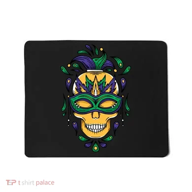 Mardi Gras Skull Mask  Mousepad