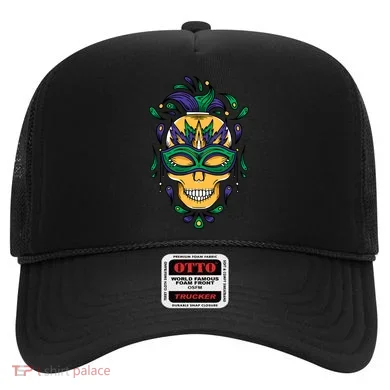 Mardi Gras Skull Mask  Hat