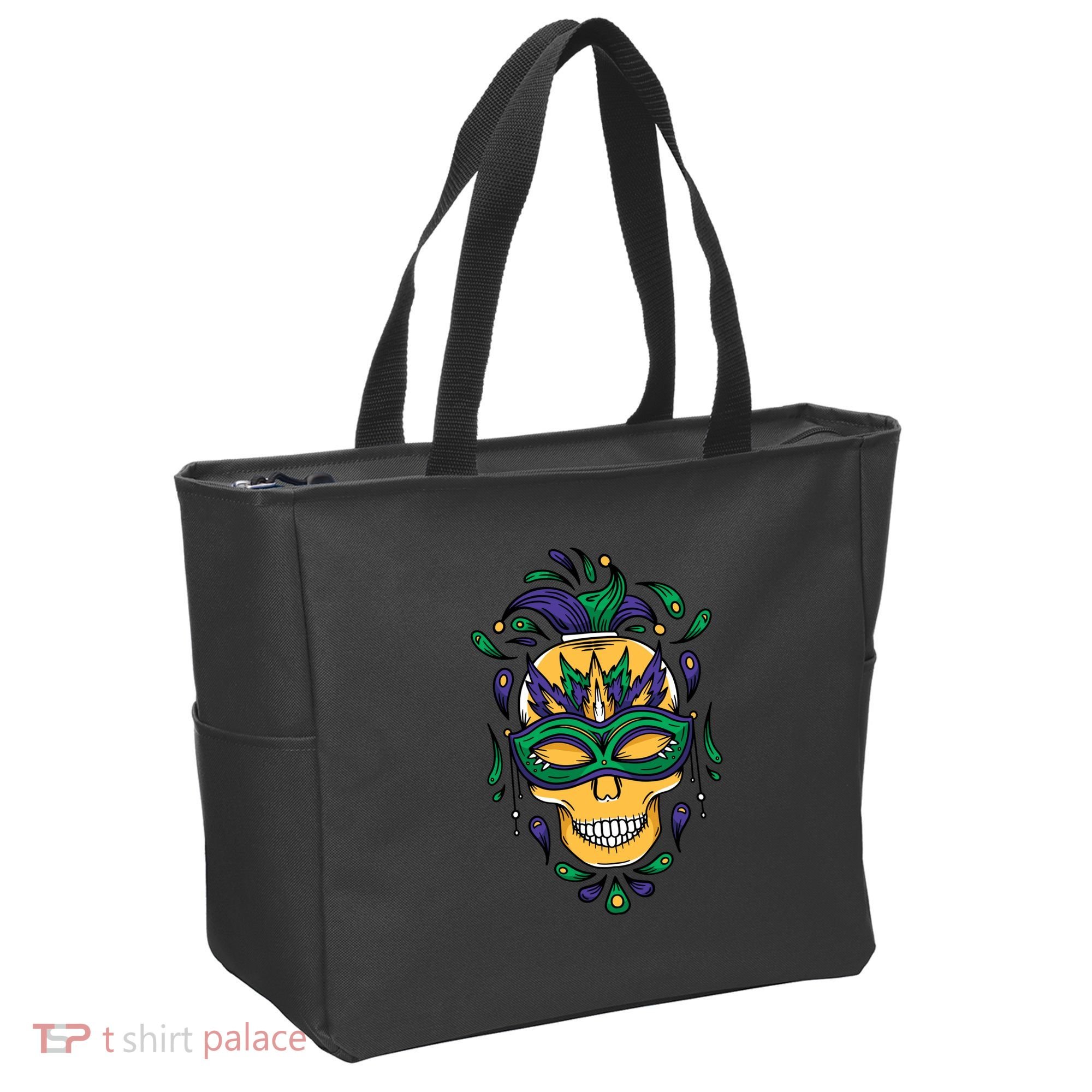 Mardi Gras Skull Mask  Tote Bag