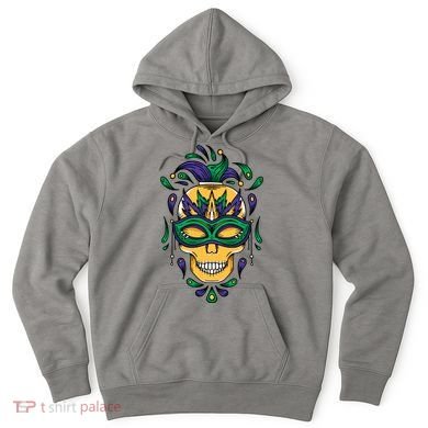 Mardi Gras Skull Mask  Hoodie