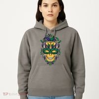 Mardi Gras Skull Mask  Hoodie thumb 5