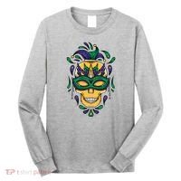 Mardi Gras Skull Mask  Long Sleeve Shirt thumb 0