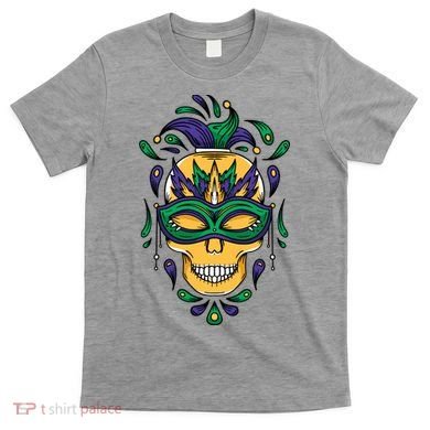 Mardi Gras Skull Mask  T-Shirt