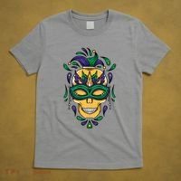 Mardi Gras Skull Mask  T-Shirt thumb 5