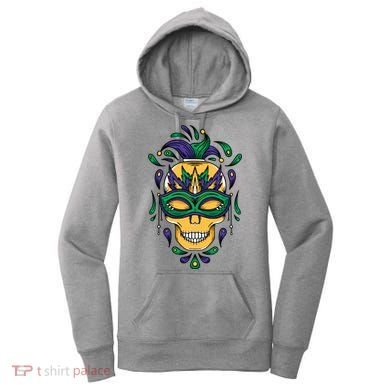 Mardi Gras Skull Mask  Women's Hoodie
