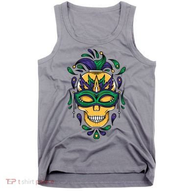 Mardi Gras Skull Mask  Tank Top