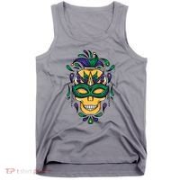 Mardi Gras Skull Mask  Tank Top thumb 0