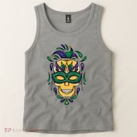 Mardi Gras Skull Mask  Tank Top thumb 2