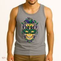 Mardi Gras Skull Mask  Tank Top thumb 3