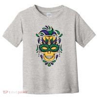 Mardi Gras Skull Mask  Toddler T-Shirt thumb 0