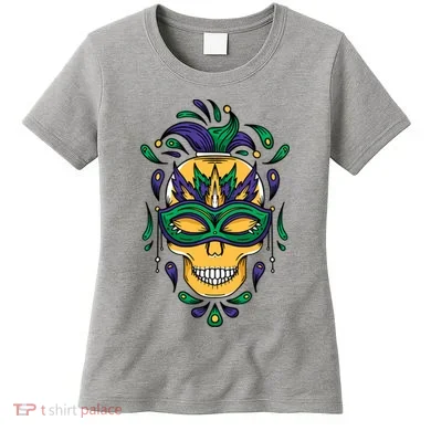 Mardi Gras Skull Mask Women's T-Shirt