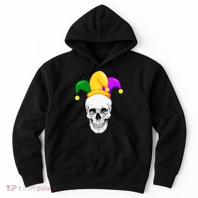 Mardi Gras Skull Parade Jester Hoodie