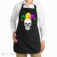 Mardi Gras Skull Parade Jester Apron thumb 2