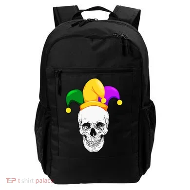 Mardi Gras Skull Parade Jester Backpack