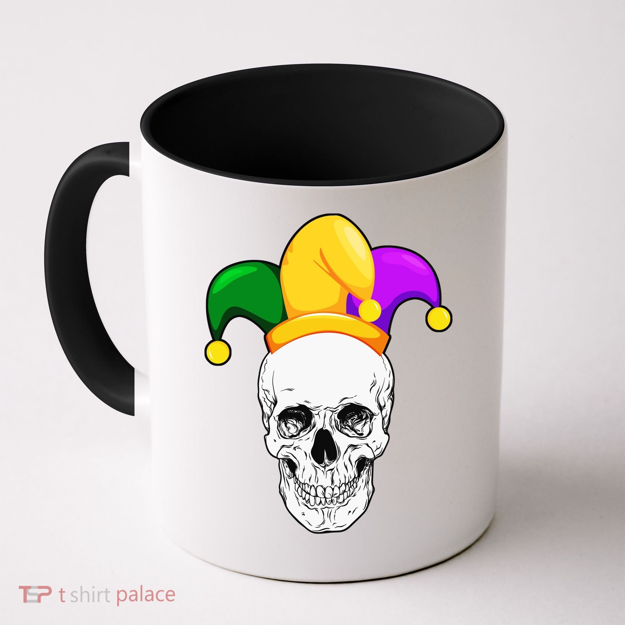 Mardi Gras Skull Parade Jester Coffee Mug