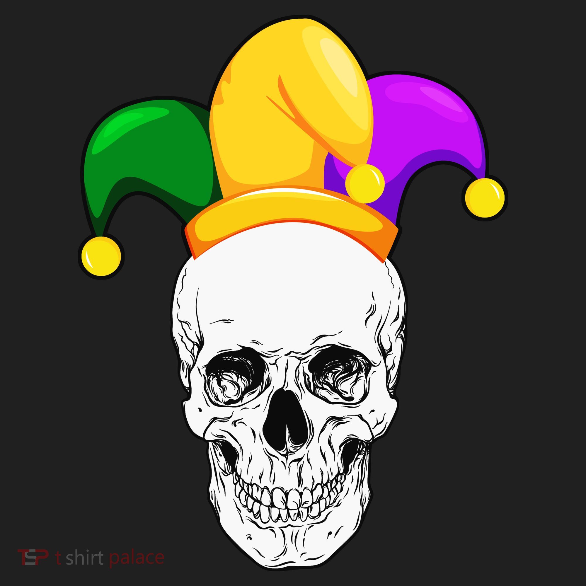 Mardi Gras Skull Parade Jester Beanie