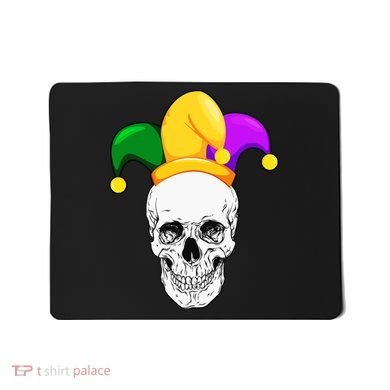 Mardi Gras Skull Parade Jester Mousepad