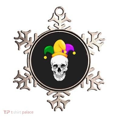 Mardi Gras Skull Parade Jester Ornament