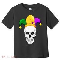 Mardi Gras Skull Parade Jester Toddler T-Shirt thumb 0