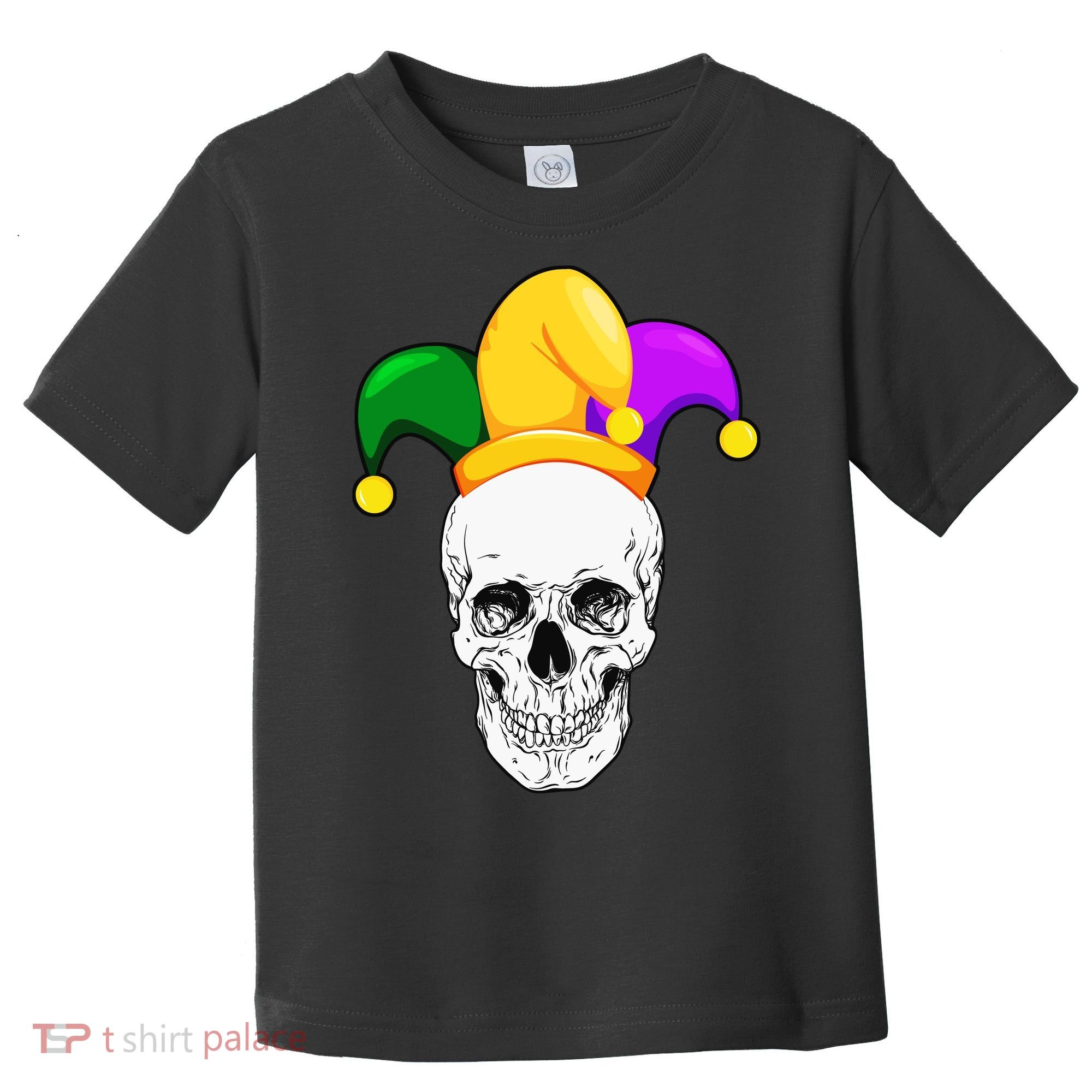 Mardi Gras Skull Parade Jester Toddler T-Shirt