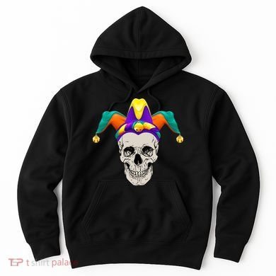 Mardi Gras Skull Party Hard Hoodie