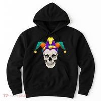 Mardi Gras Skull Party Hard Hoodie thumb 0