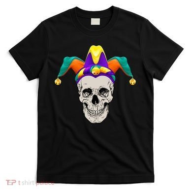 Mardi Gras Skull Party Hard T-Shirt