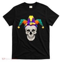 Mardi Gras Skull Party Hard T-Shirt thumb 0
